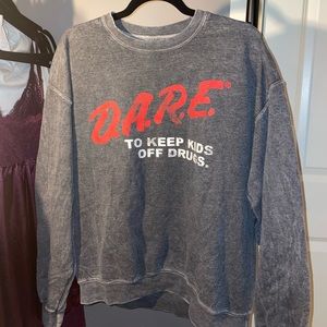 Forever 21 D.A.R.E grey crewneck sweatshirt
